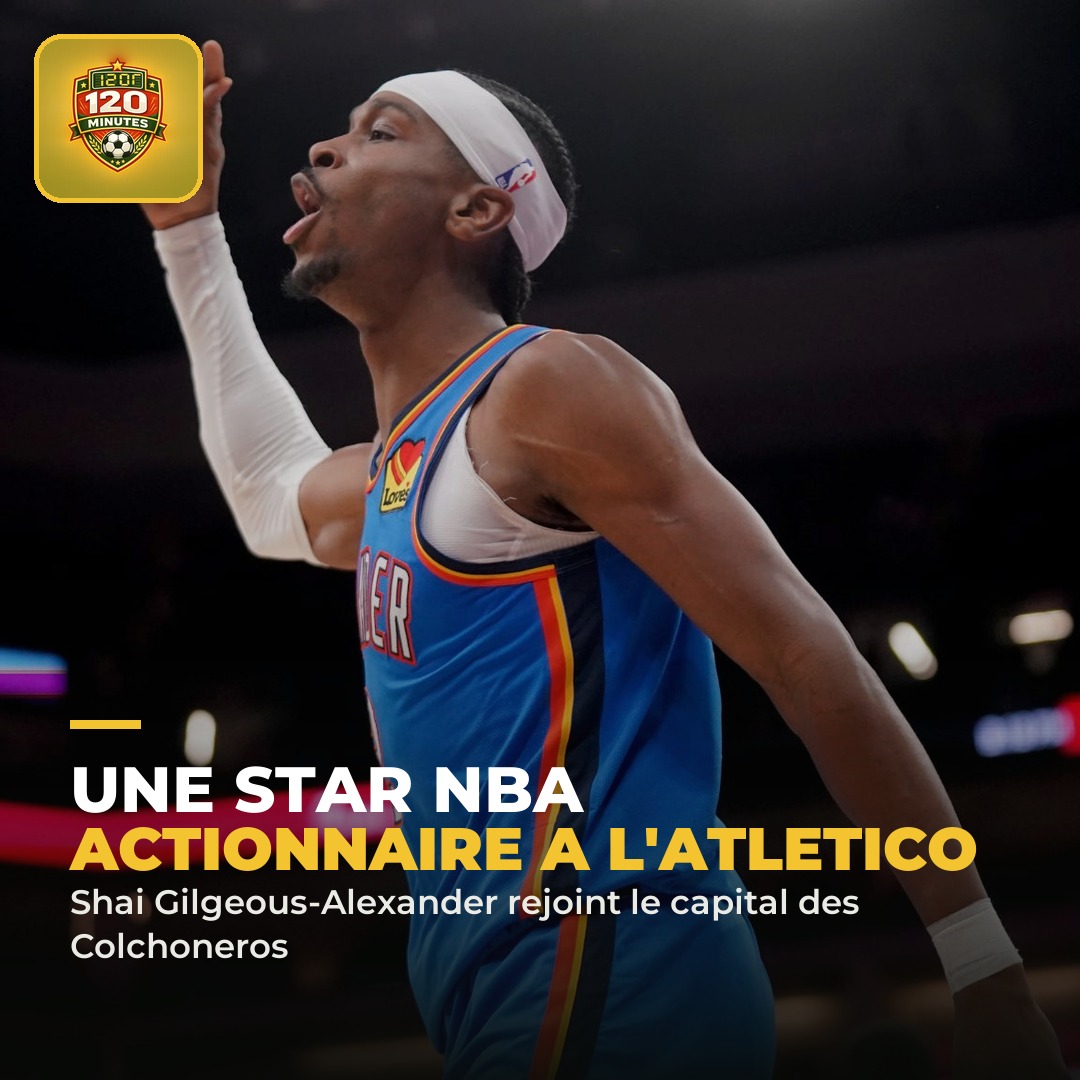 Incroyable crossover. Shai Gilgeous-Alexander, double MVP et champion NBA 2025 avec Oklahoma City, vient d'entrer dans le capital de l'Atlético de Madrid.