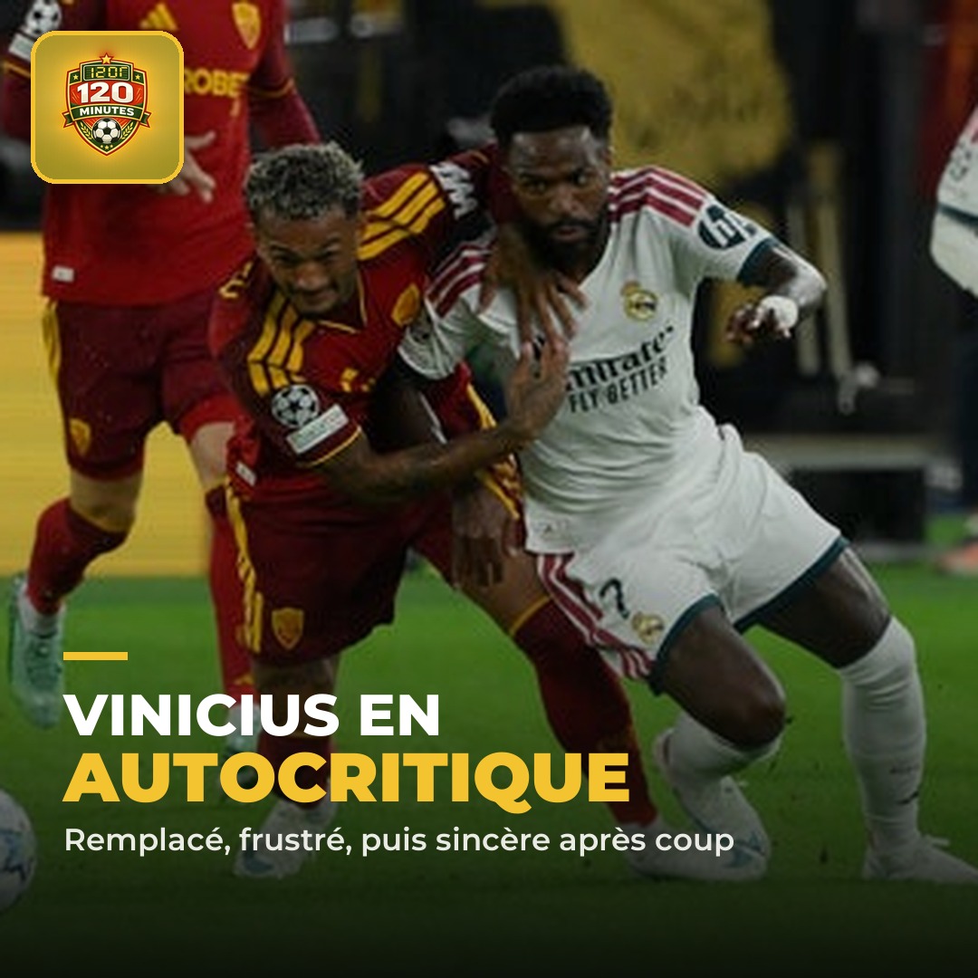 COLERE CONTRE LUI-MEME : Vinicius Jr n'a pas digéré son remplacement à Rome.