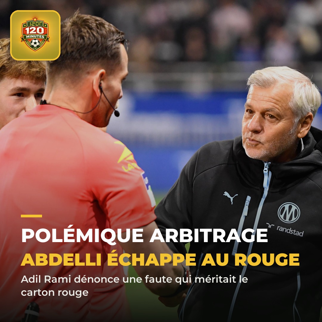 GROSSE FAUTE de l'arbitre ? Pendant Troyes-OM (victoire 0-2 des Marseillais), Himad Abdelli écrase son crampon en pleine tête d'Iron Gomis en voulant reprendre 