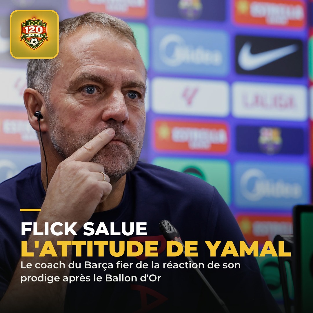 Flick salue l'attitude de Lamine Yamal après sa 3e place au Ballon d'Or
