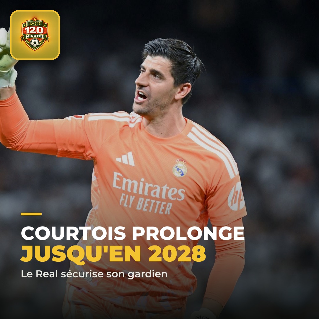 Courtois prolonge jusqu'en 2028, le Real Madrid tranche pour son gardien.