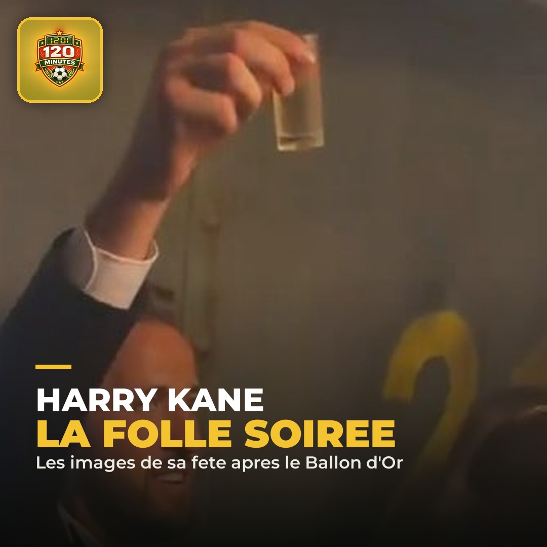 Harry Kane: les images de sa folle soirée après son sacre au Ballon d'Or