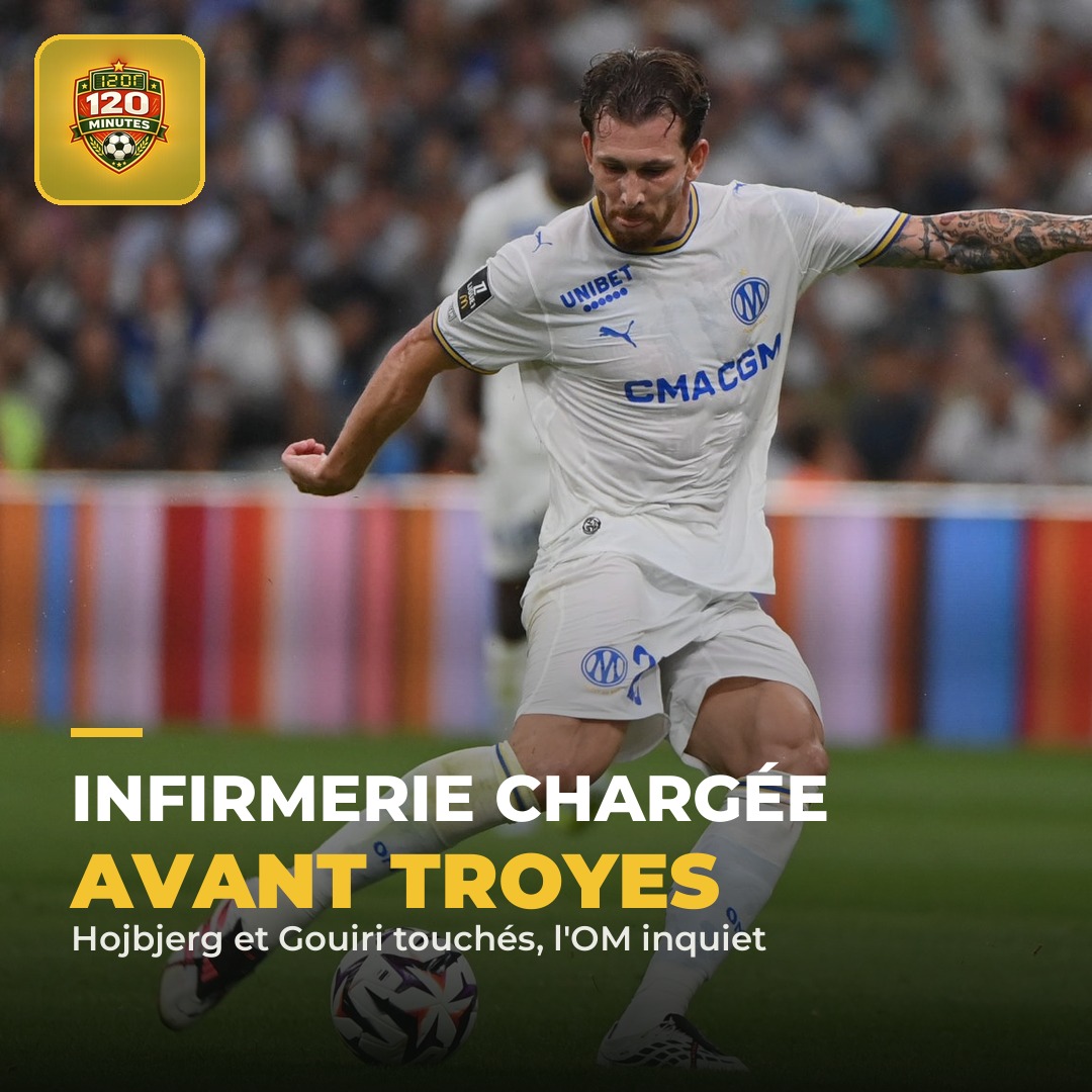 ALERTE — l'infirmerie de l'OM est chargée à deux jours de Troyes (6e journée de L1, dimanche 20h45).