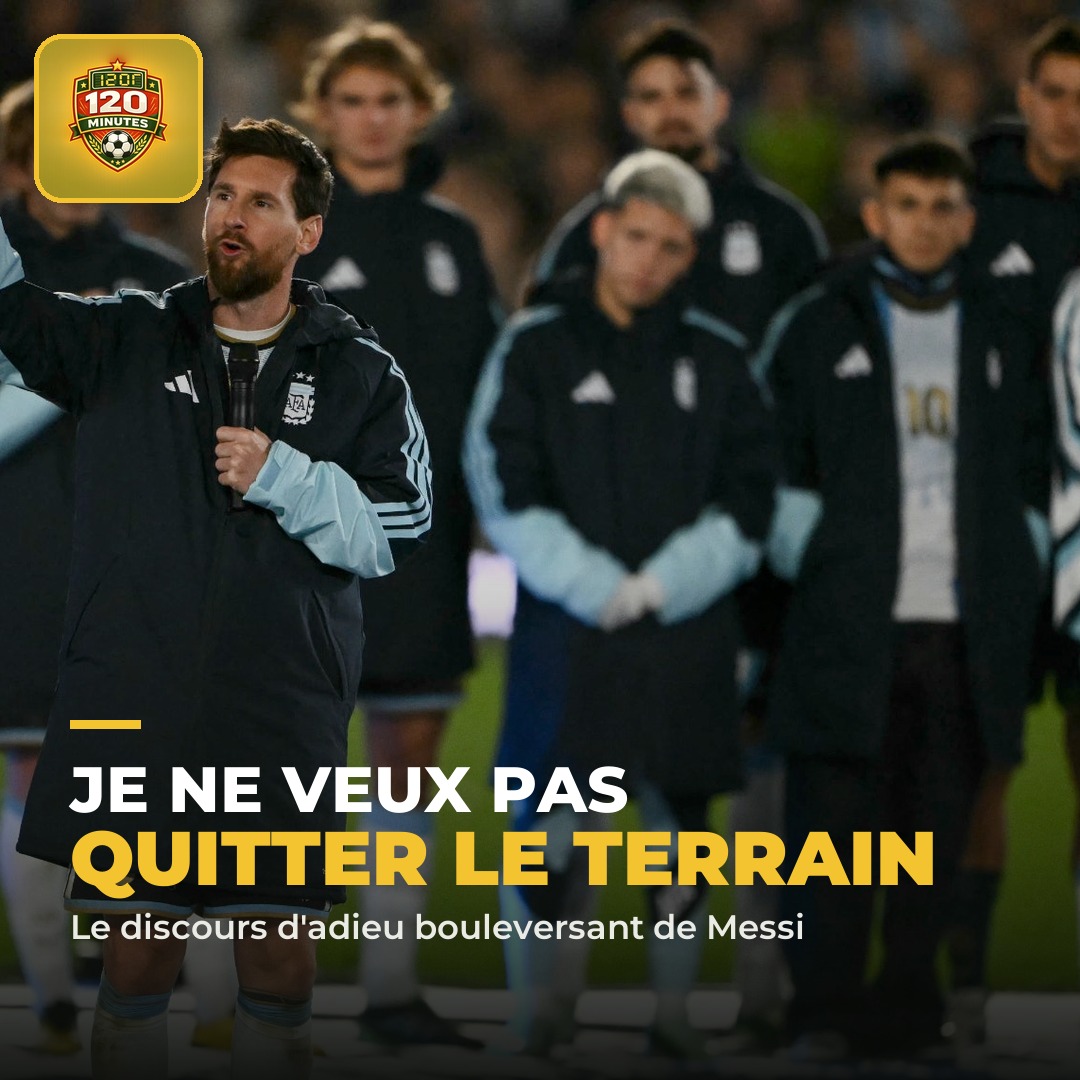 Je ne veux pas partir : dans la nuit de mardi à mercredi, Lionel Messi a disputé son tout dernier match avec l'Argentine face au Bénin (3-0, 1 but, 2 passes déc