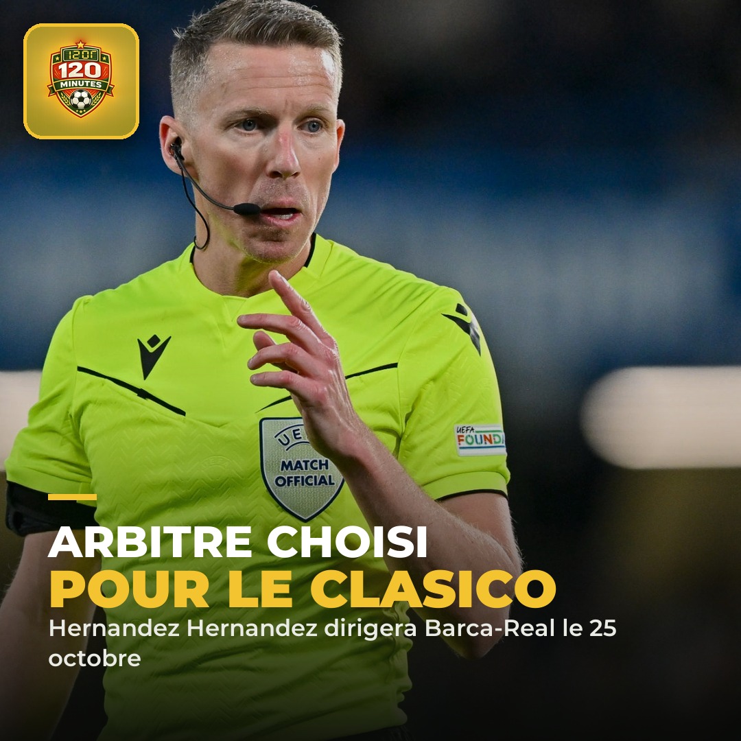 Arbitre choisi pour le prochain Clasico, et ça fait déjà débat en Espagne.