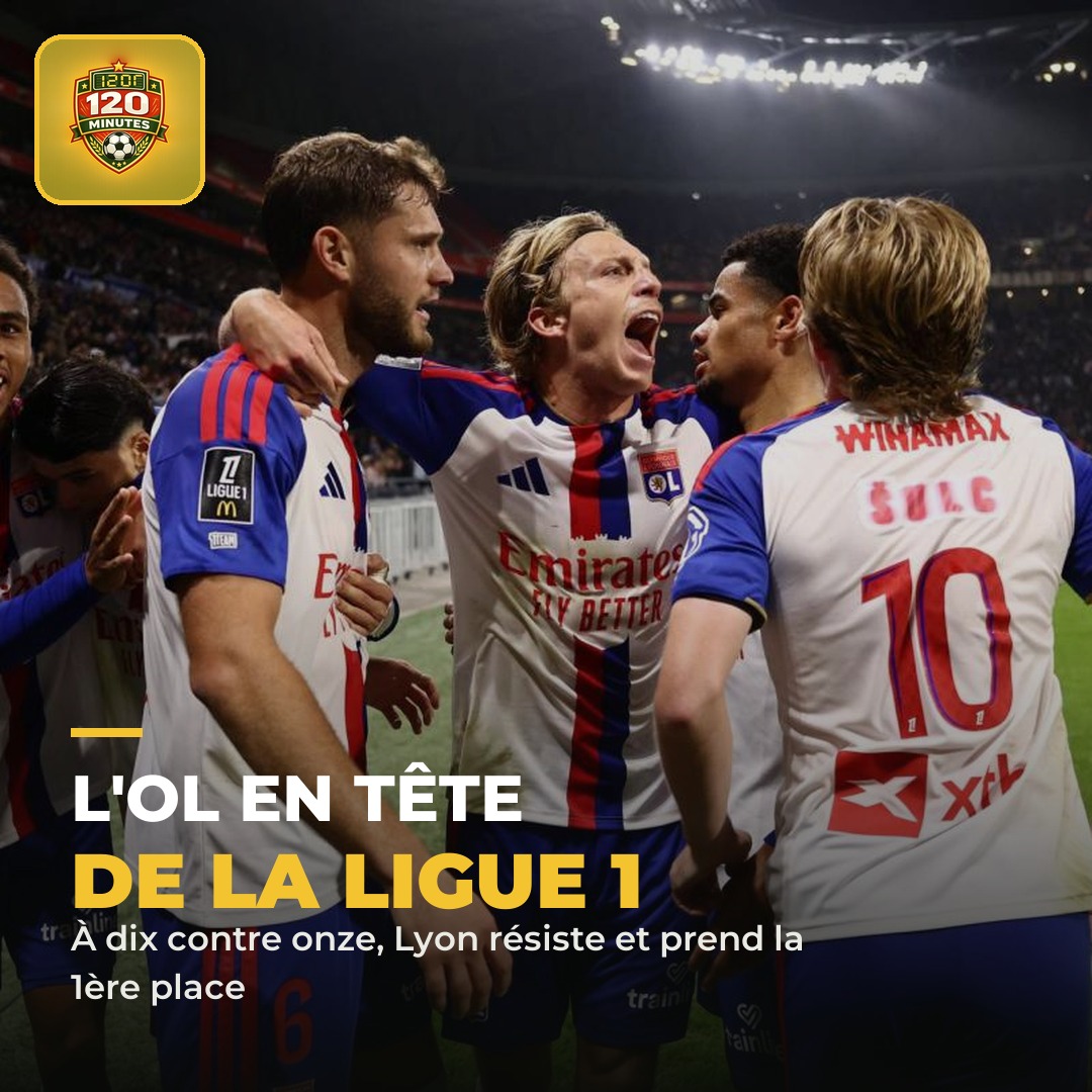 LYON PREND LA TETE de la Ligue 1, et pas de la manière la plus simple.