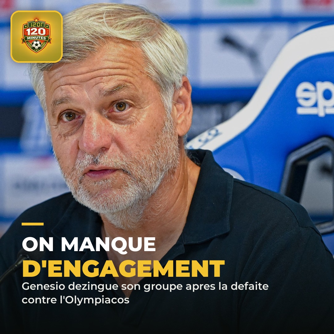Lucide. Lendemain de défaite, Bruno Genesio n'a pas mâché ses mots devant la presse à la veille d'OM-Angers.