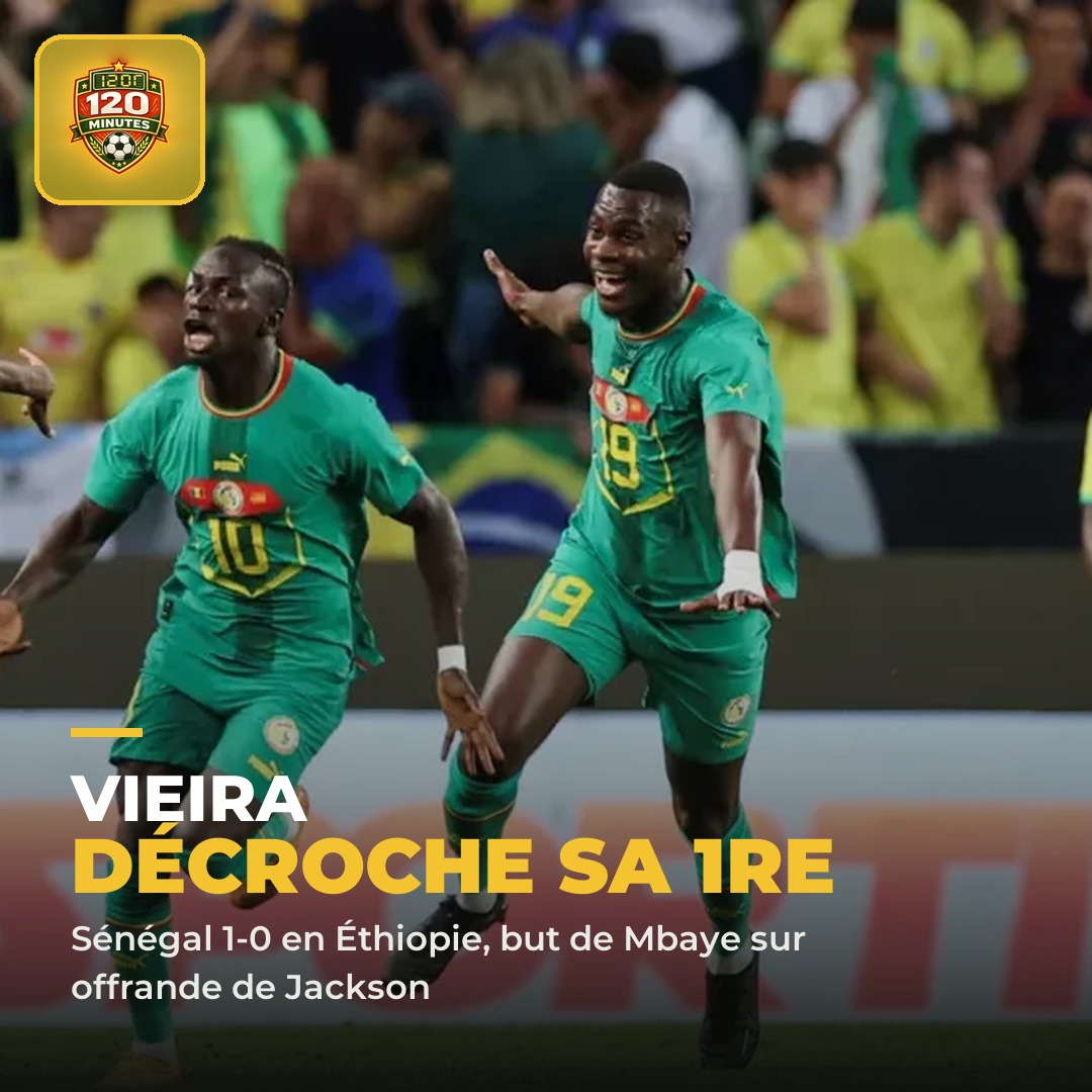 Première victoire officielle pour Patrick Vieira sur le banc du Sénégal !