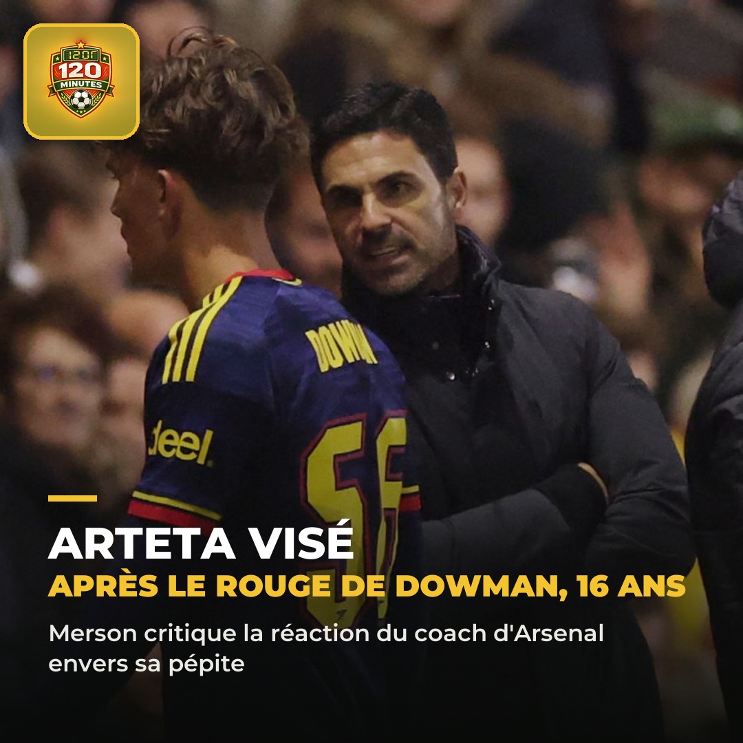 Arsenal : Arteta critiqué pour sa réaction envers Max Dowman, 16 ans, après son rouge