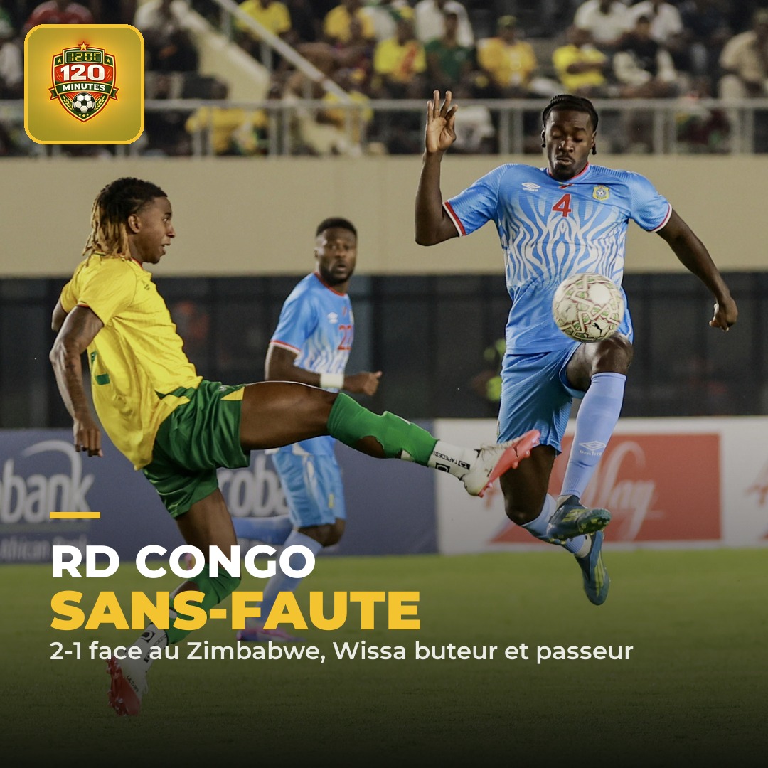 La RD Congo poursuit son sans-faute dans les éliminatoires de la CAN 2027.