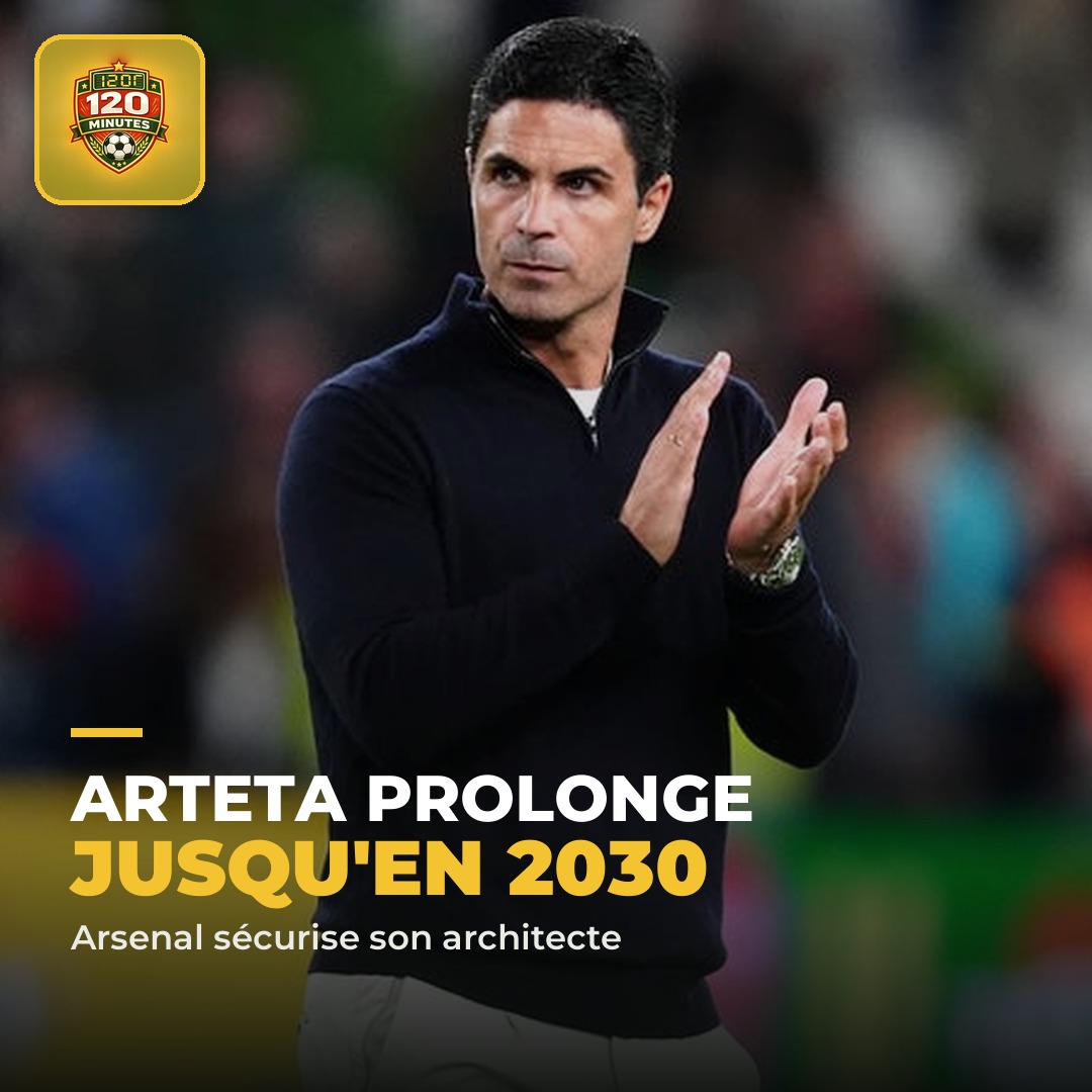 Officiel : Arsenal prolonge Mikel Arteta jusqu'en 2030.