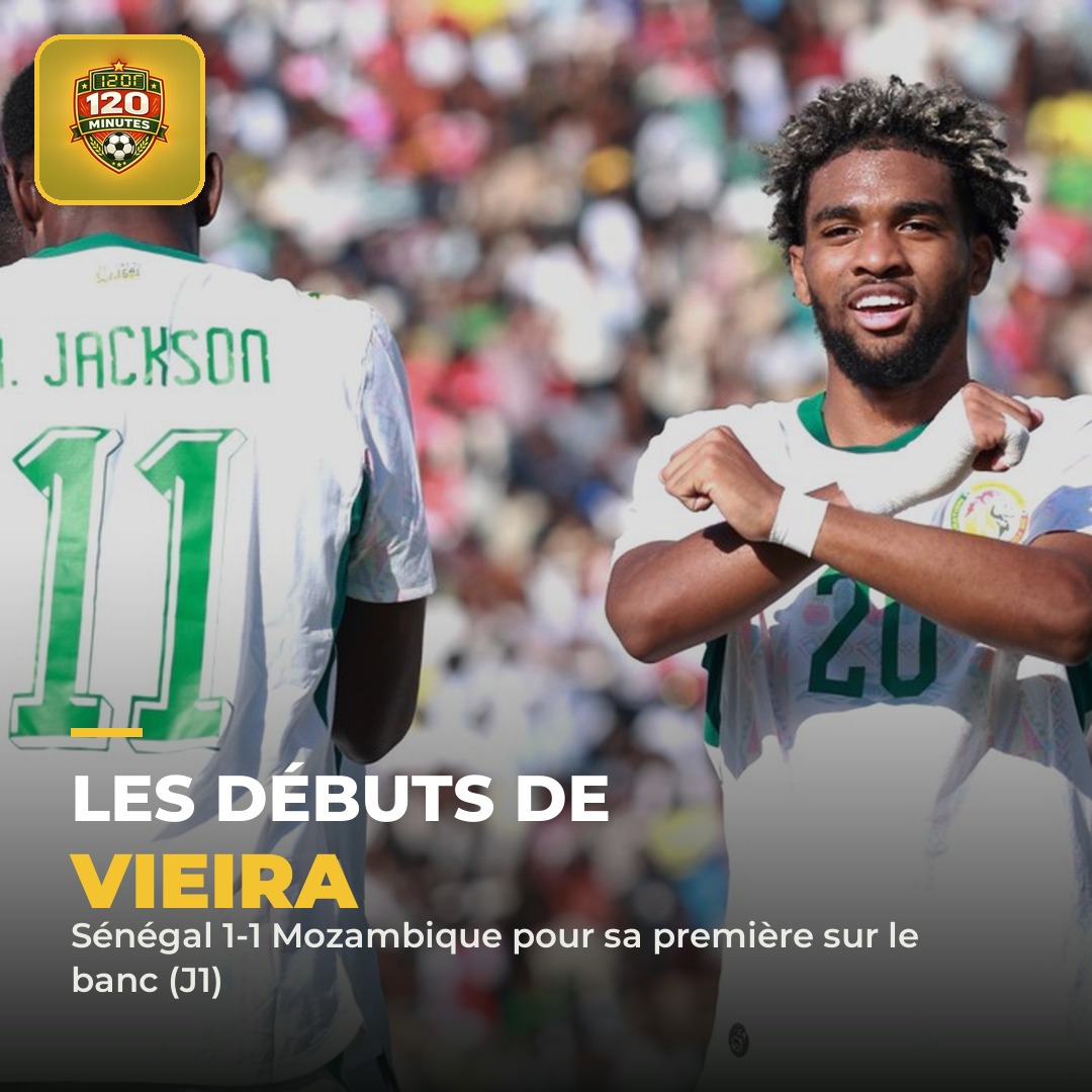 Retour sur le tout premier match officiel de Patrick Vieira sur le banc du Sénégal, lors de la 1ère journée des éliminatoires de la CAN 2027.