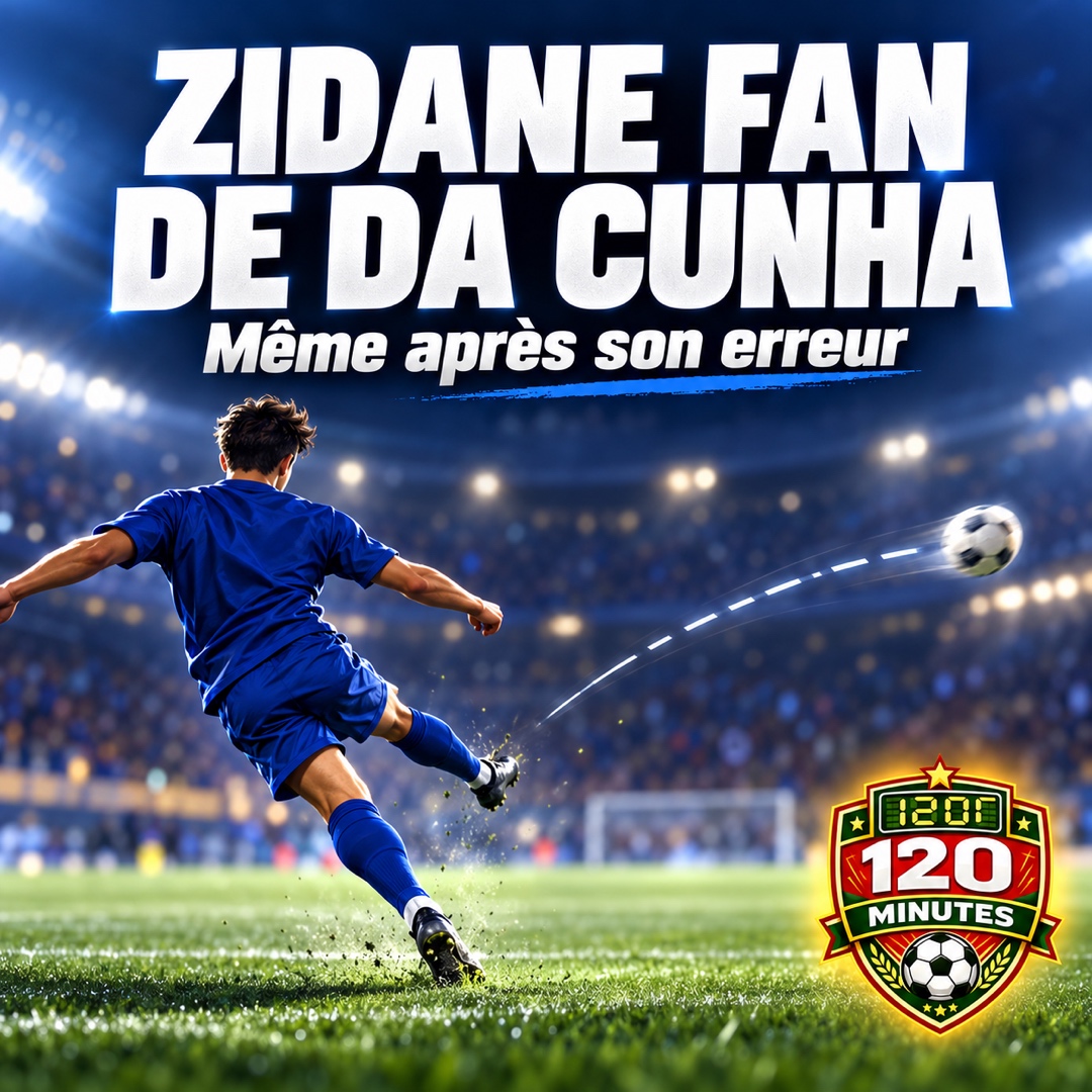 Zidane sous le charme de Da Cunha, même après son erreur