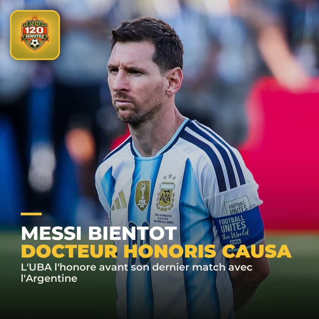 Docteur Messi. Avant son dernier match avec l'Argentine ce soir face au Bénin, Lionel Messi va recevoir le titre de Docteur Honoris Causa de l'Université de ...
