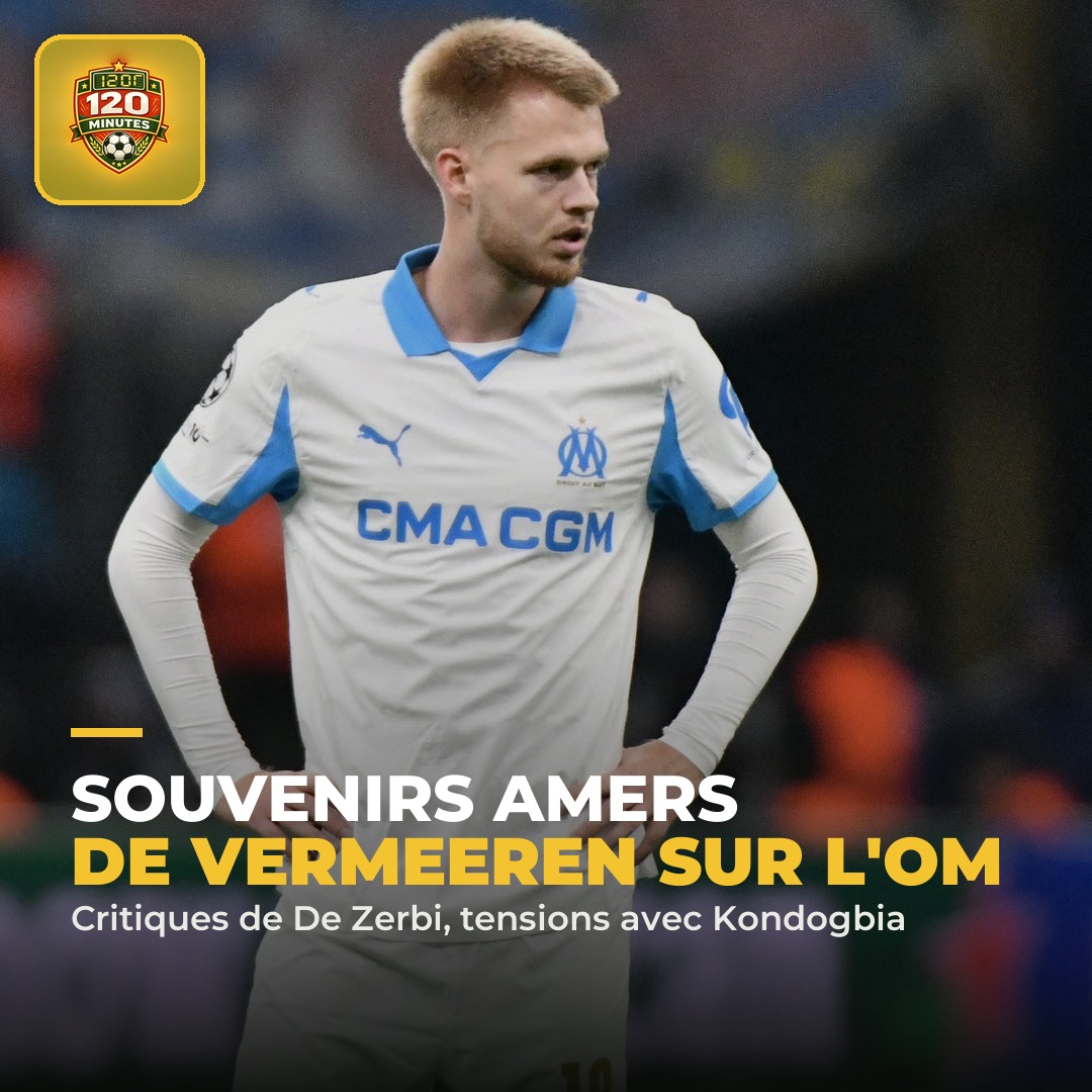 Bilan amer pour l'OM : Arthur Vermeeren revient sur son passage compliqué à Marseille, 26 matchs, seulement 6 joués en intégralité, aucun but, et des critiques 