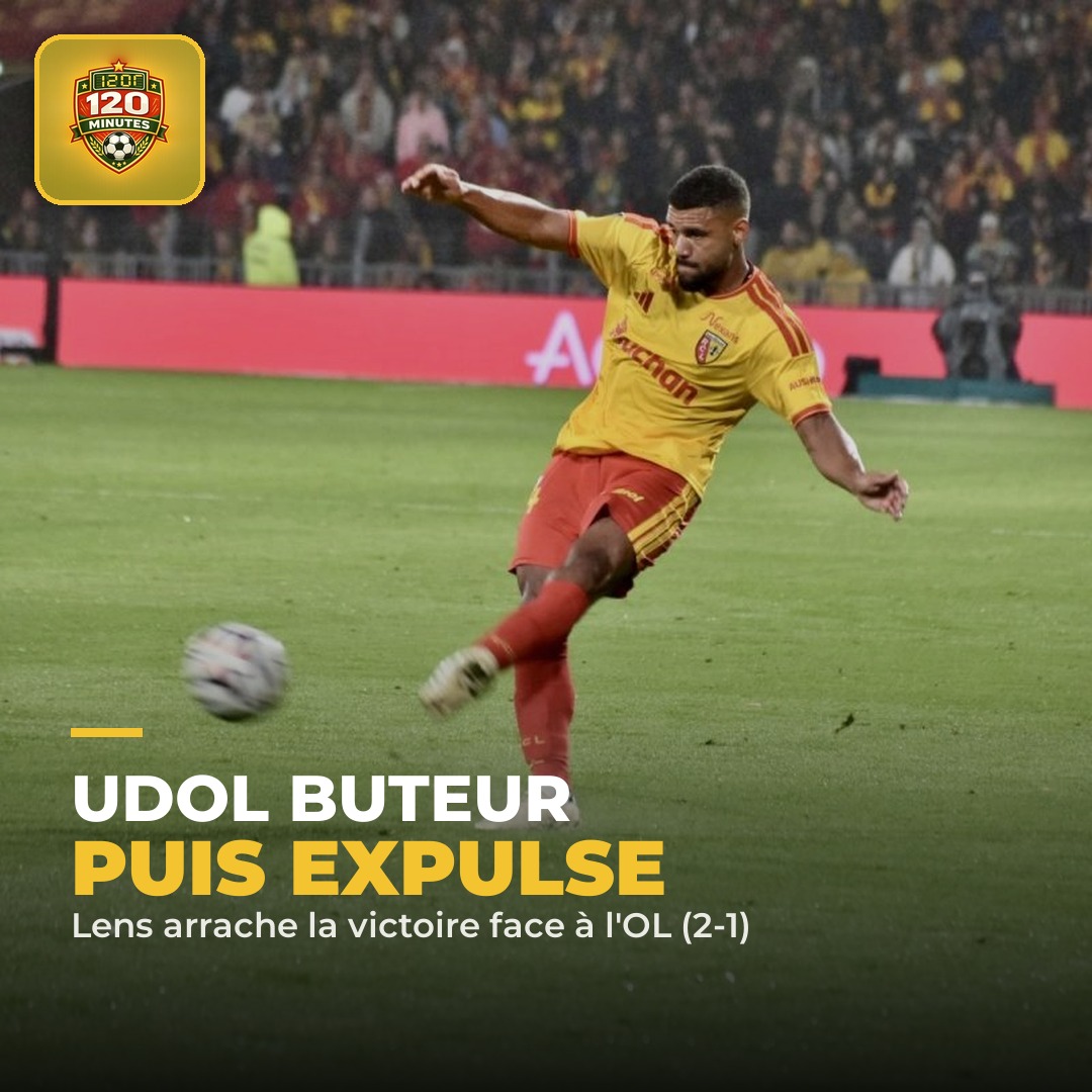 Incroyable soir pour Matthieu Udol : buteur puis expulsé en l'espace de 10 minutes à Bollaert.