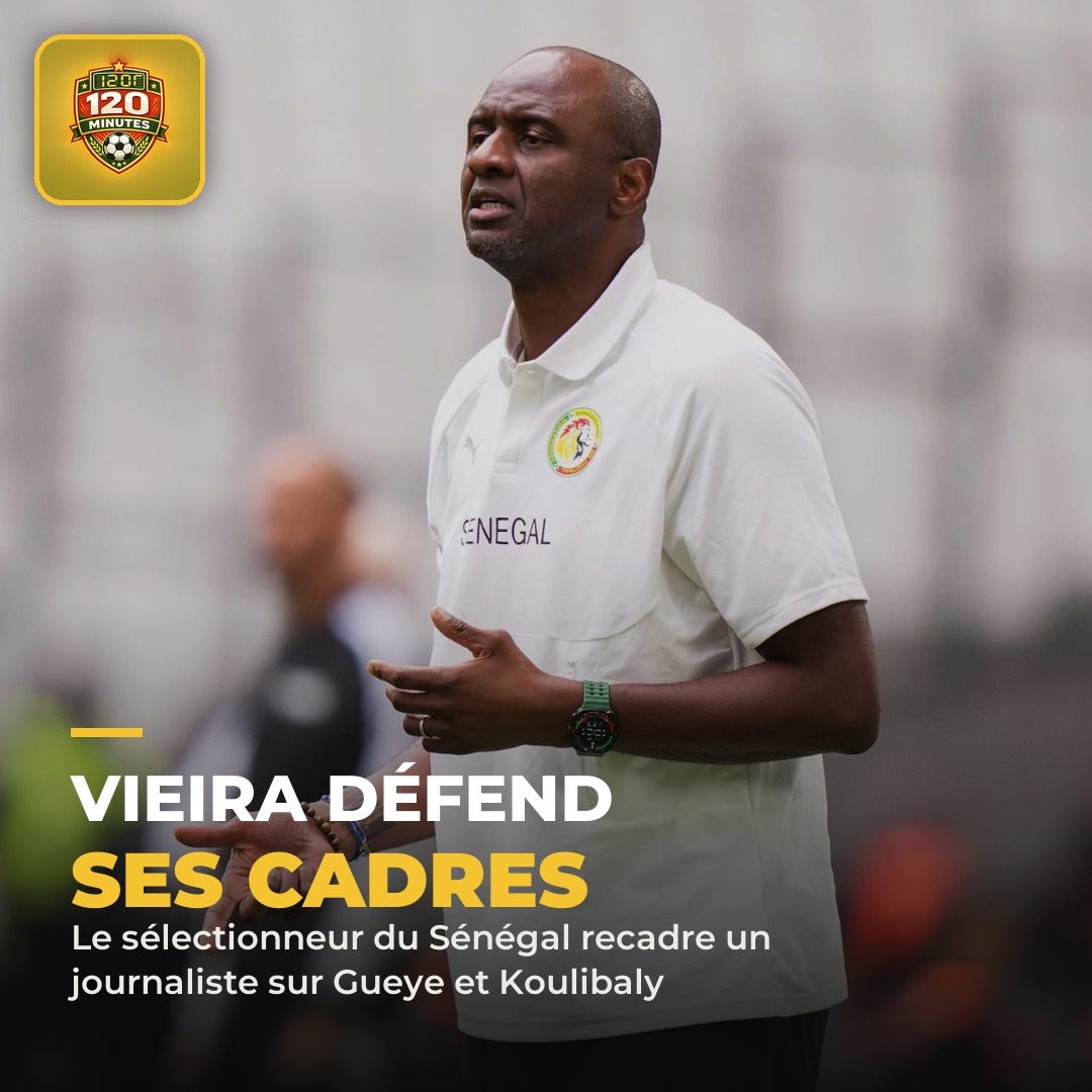 Patrick Vieira ne laisse rien passer pour ses cadres.