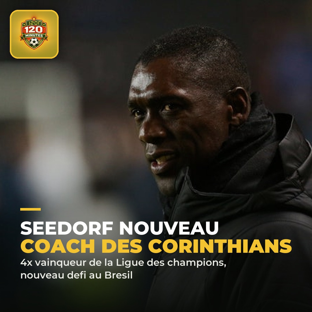 Surprise totale au Brésil : Clarence Seedorf nommé nouvel entraîneur des Corinthians.