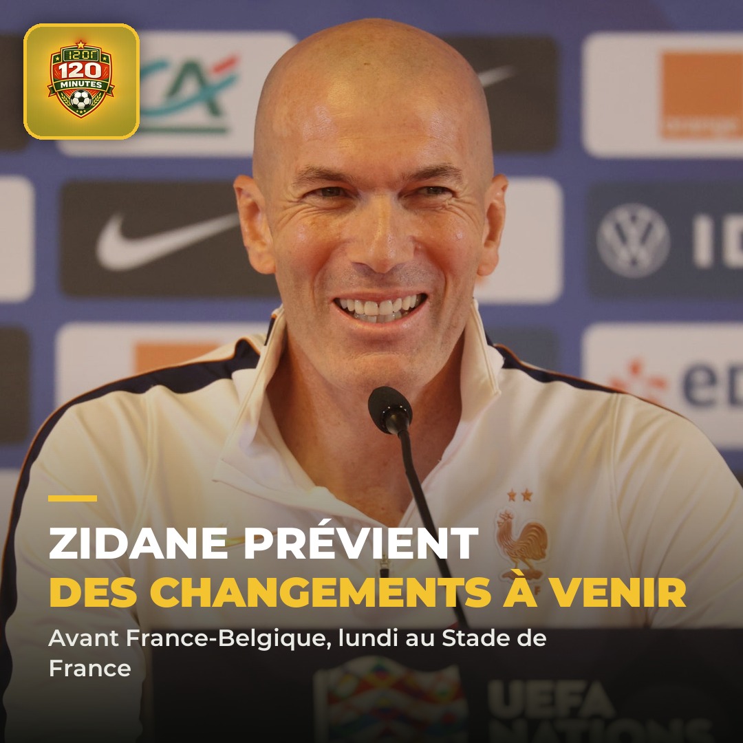 Zidane prépare déjà son onze face à la Belgique.