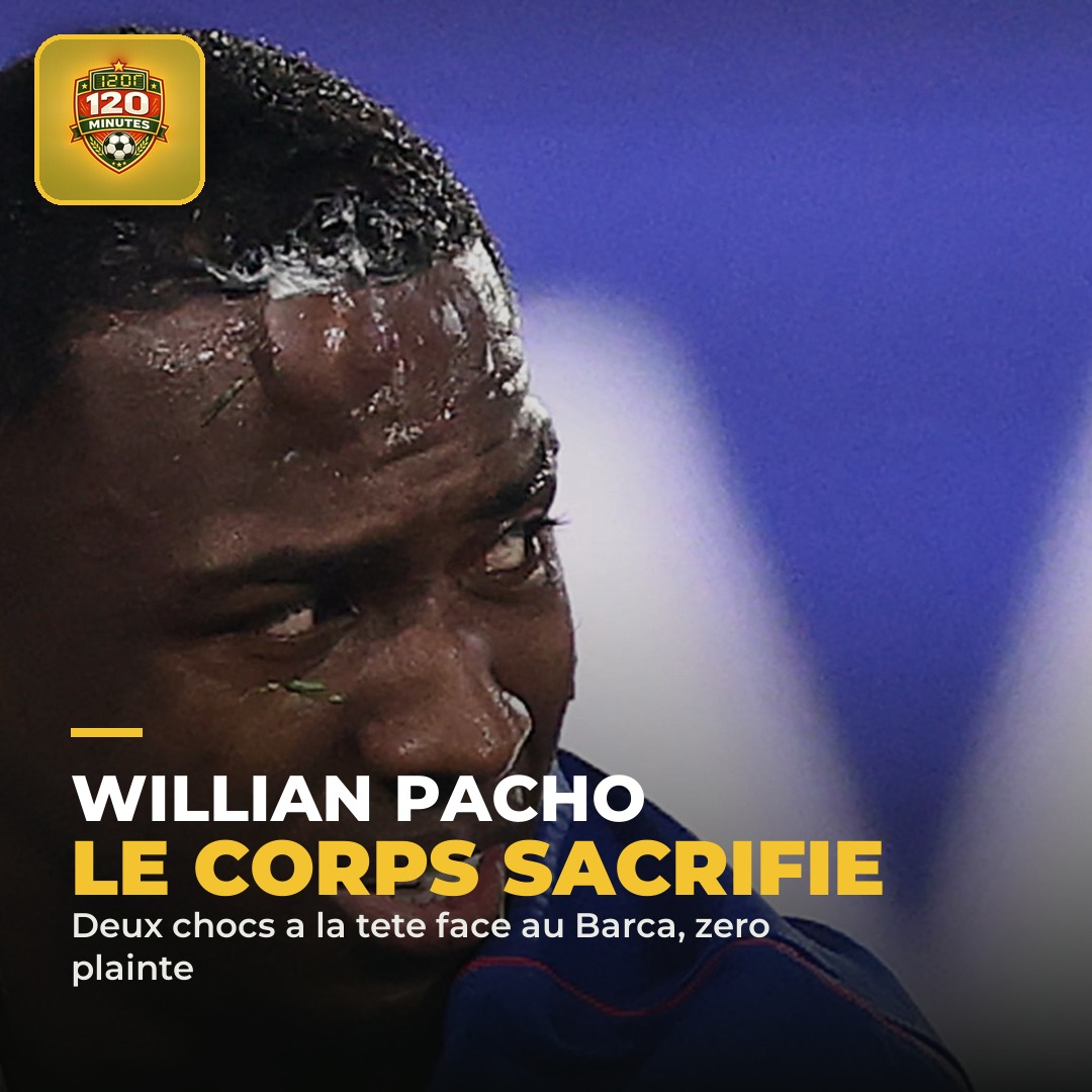 Impressionnant. Willian Pacho a payé cher sa générosité contre le Barça.